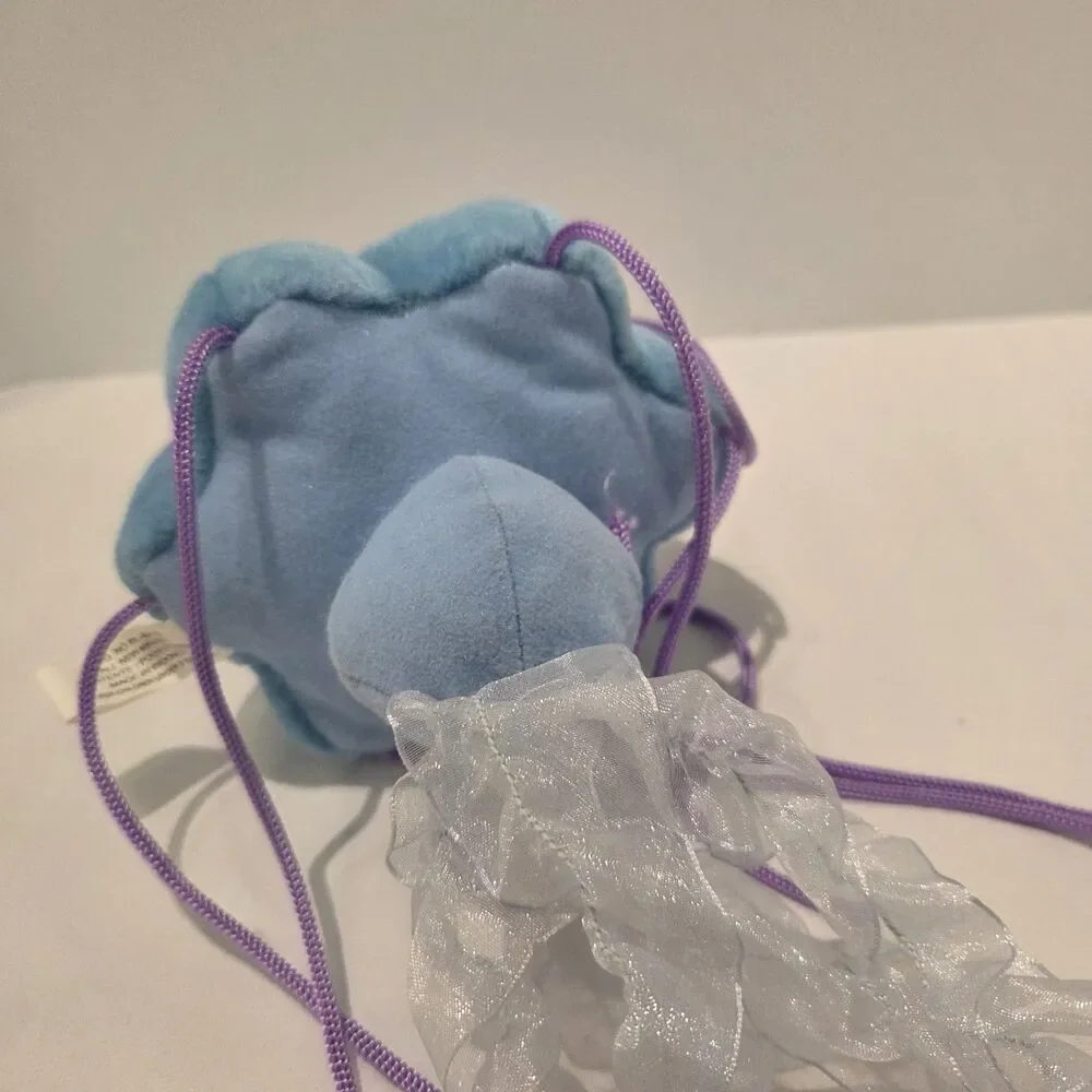 Vintage WILDLIFE ARTISTS Jellyfish Soft Plush Blue Purple Stuffed Animal 1999